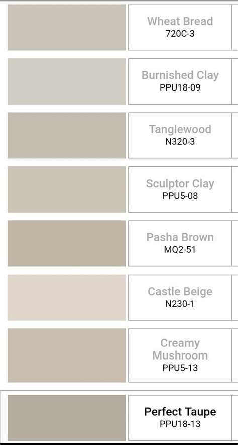 behr bathroom color chart.